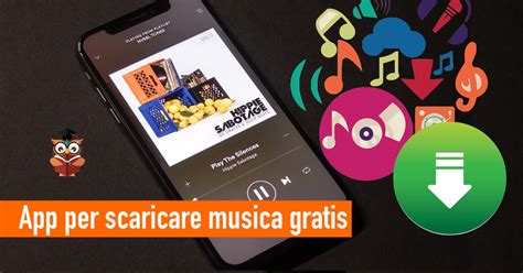 Interfaccia di un'app per scaricare musica