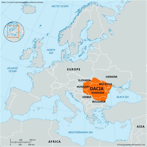 Mappa Europa con simboli Dacia Assistance