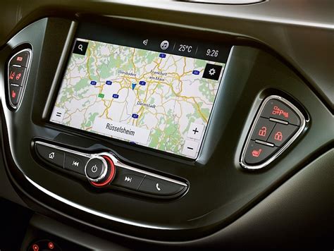 Schermata del sistema di infotainment Opel Corsa