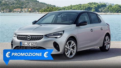Infografica: riepilogo delle offerte di finanziamento per Opel Corsa