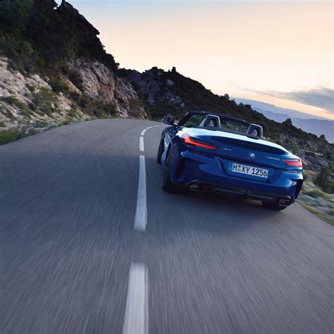 BMW Z4 roadster on a scenic road