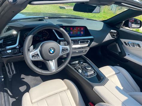 BMW Z4 interior with driver's perspective
