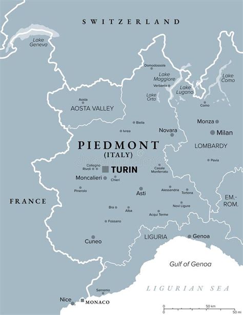 Map showing BIAUTO GROUP locations in Piedmont and Liguria