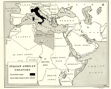 Mappa delle ex colonie italiane