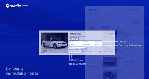 Schermata di ricerca auto usate
