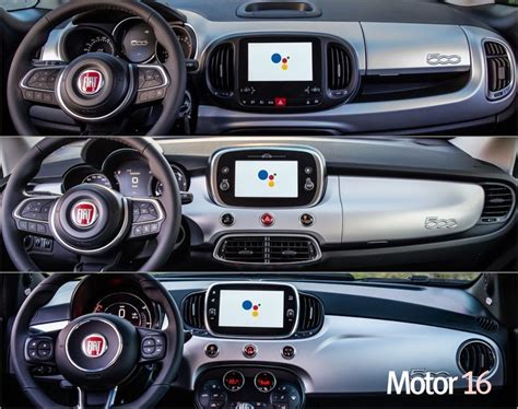 Interni Fiat 500 Hey Google con schermo Uconnect