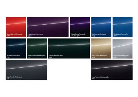 Palette colori Audi Exclusive