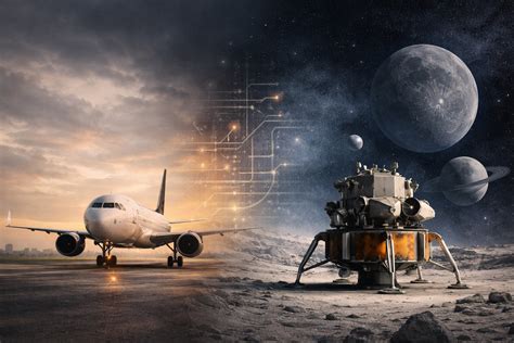 Visione schematica dell'evoluzione dei veicoli aerospaziali