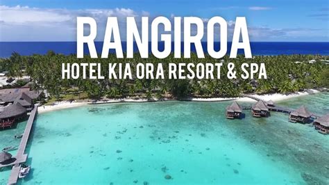 Mappa di Rangiroa con posizione del Kia Ora Resort