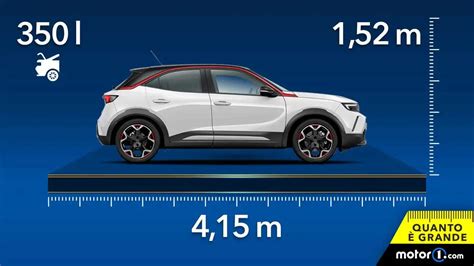 Infografica dimensioni Opel Mokka