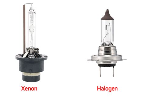 Xenon vs Halogen light comparison