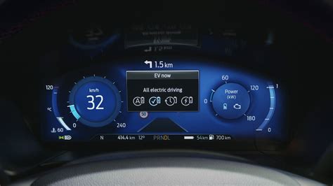 Ford Kuga information display with engine stop countdown