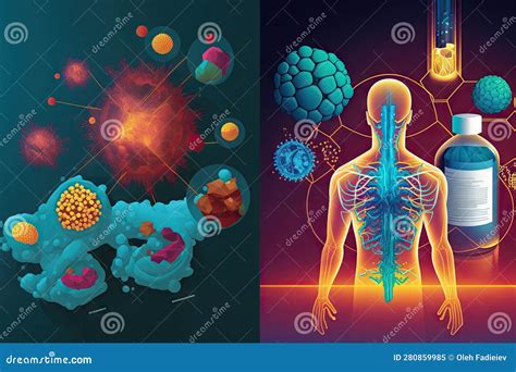 Illustrazione di nanobot medici nel corpo umano