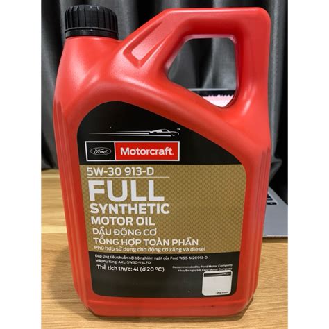 Specifiche tecniche dell'olio motore Ford 5W-30 Motorcraft