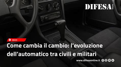 Evoluzione del cambio automatico