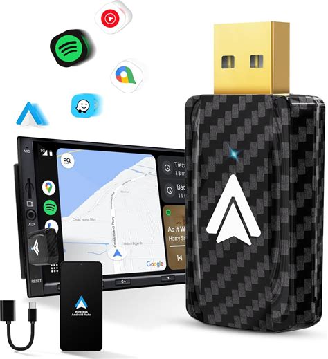 Schema di connessione Android Auto Wireless con adattatore