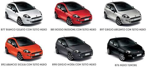 Tavolozza colori Fiat Bravo