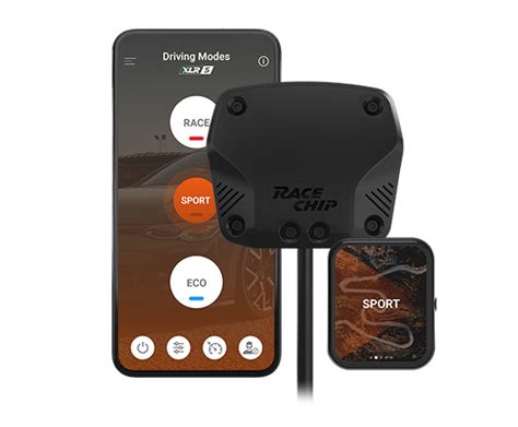 Interfaccia dell'applicazione RaceChip per smartphone