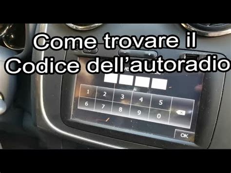 App per recupero codice autoradio