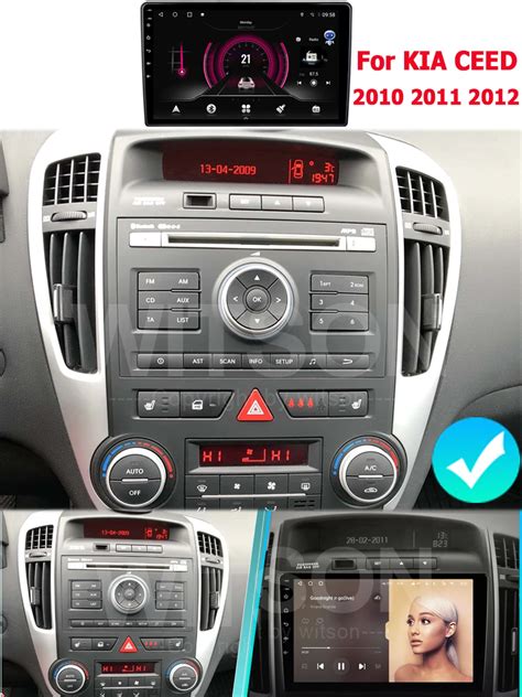 Immagine di un cruscotto Kia Ceed con un'autoradio 2DIN aftermarket perfettamente integrata