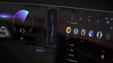 Dashboard digitale Renault con sistema OpenR Link
