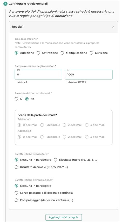 Schede di configurazione di un'auto con varie opzioni estetiche
