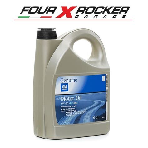 Flacone di olio motore Dexos 2