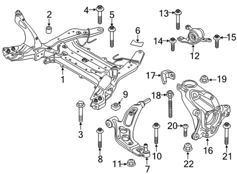 BMW X1 F48 front suspension diagram