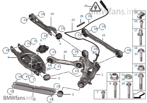 BMW X1 F48 rear suspension overview
