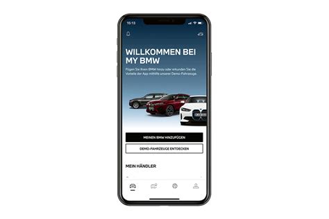 Interfaccia My BMW App