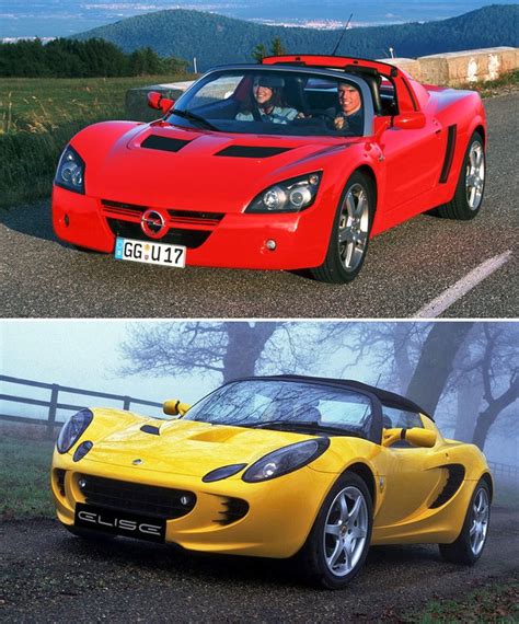 Infografica: confronto Opel Speedster e Lotus Elise