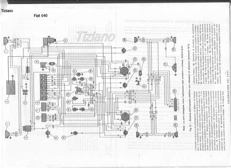 schema impianto elettrico trattore fiat