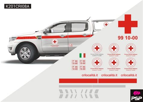 Ford Ranger con livrea rossa e bianca dei Vigili del Fuoco
