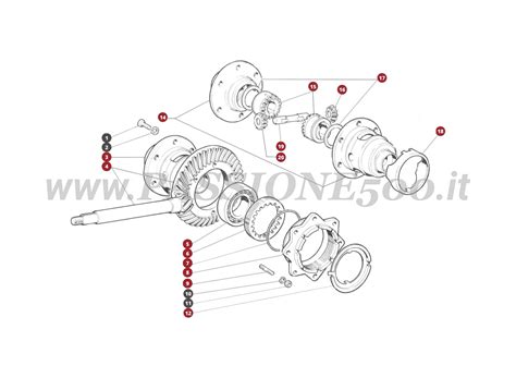 Esploso cambio Fiat 500