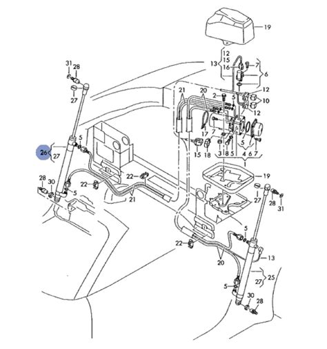 Schema tecnico sistema capote Audi TT