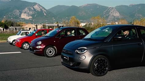 Fiat 500 in diverse generazioni