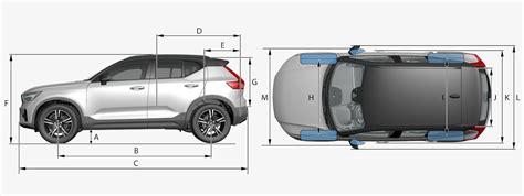 Diagramma dimensioni Volvo XC40