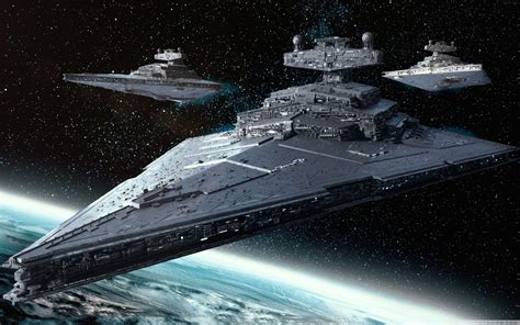 Star Destroyer di classe Imperial I in orbita