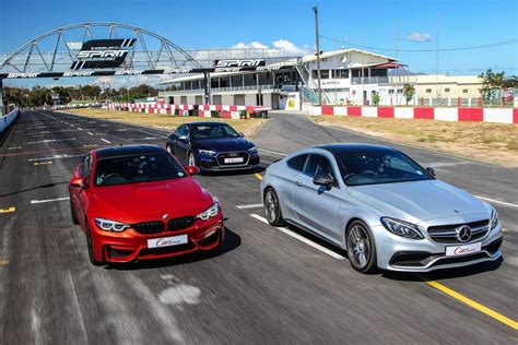 BMW M4, Mercedes-AMG C63 e Audi RS5 in pista