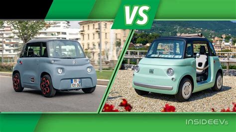 Interni comparativi di Fiat Topolino e Citroën Ami