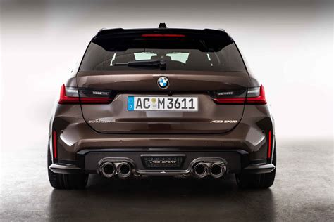 BMW M3 Touring rear view with carbon diffuser and quad exhausts