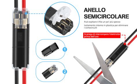 dettaglio tecnico interruttore stop con connettore elettrico