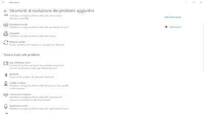 Icone suggerimenti risoluzione problemi Bluetooth