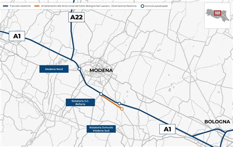 Mappa dell'autostrada A8 Milano-Varese con indicazione degli svincoli principali