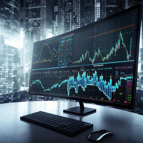 Computer con grafici finanziari