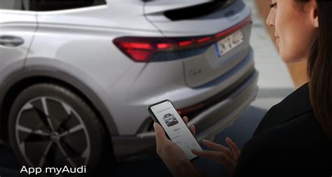 Interfaccia dell'app myAudi che mostra i servizi di controllo remoto