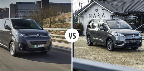 Infografica comparativa tra Citroën Spacetourer e Toyota Proace Verso