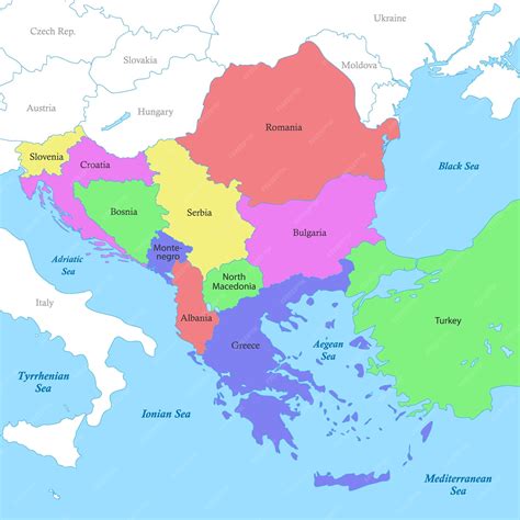 Mappa delle mostre Alan Ford nei Balcani