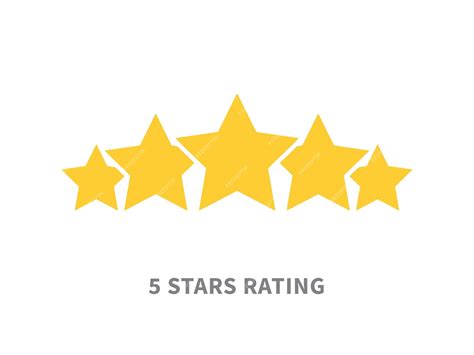 Icone di recensioni a 5 stelle