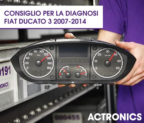 Schema del cruscotto di un Fiat Ducato